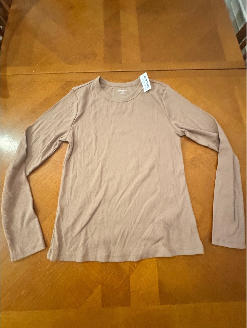 Old Navy Women's Long Sleeve Ribbed Crew Neck Shirt Size L 2909